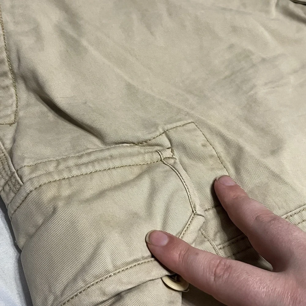 Polo Ralph Lauren Shorts Men 38 Beige Cargo Pockets Cotton Twill Fabric Hike 9